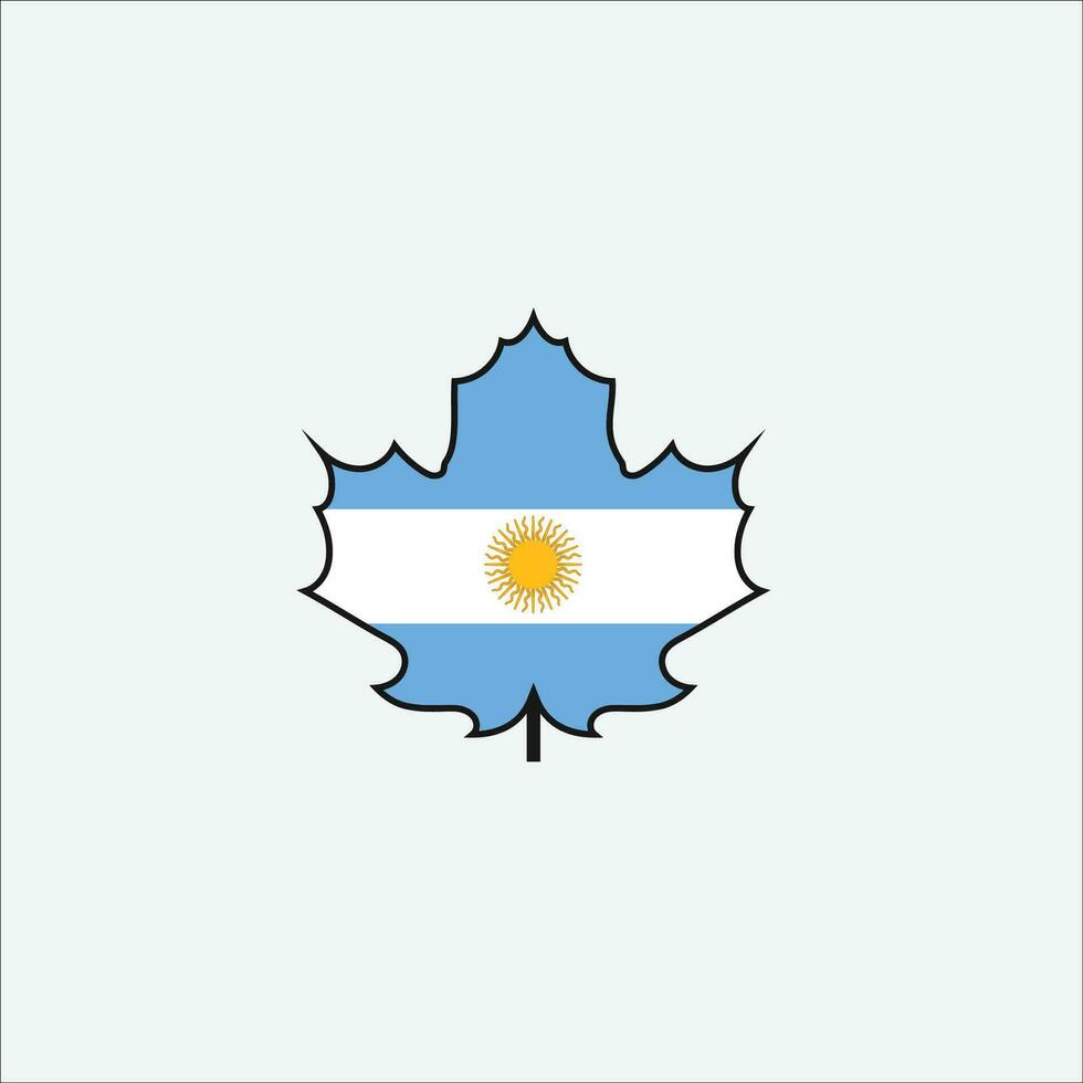 Argentinien Flagge Symbol Vektor Illustration