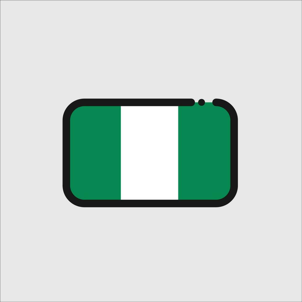 Nigeria-Flagge-Symbol vektor