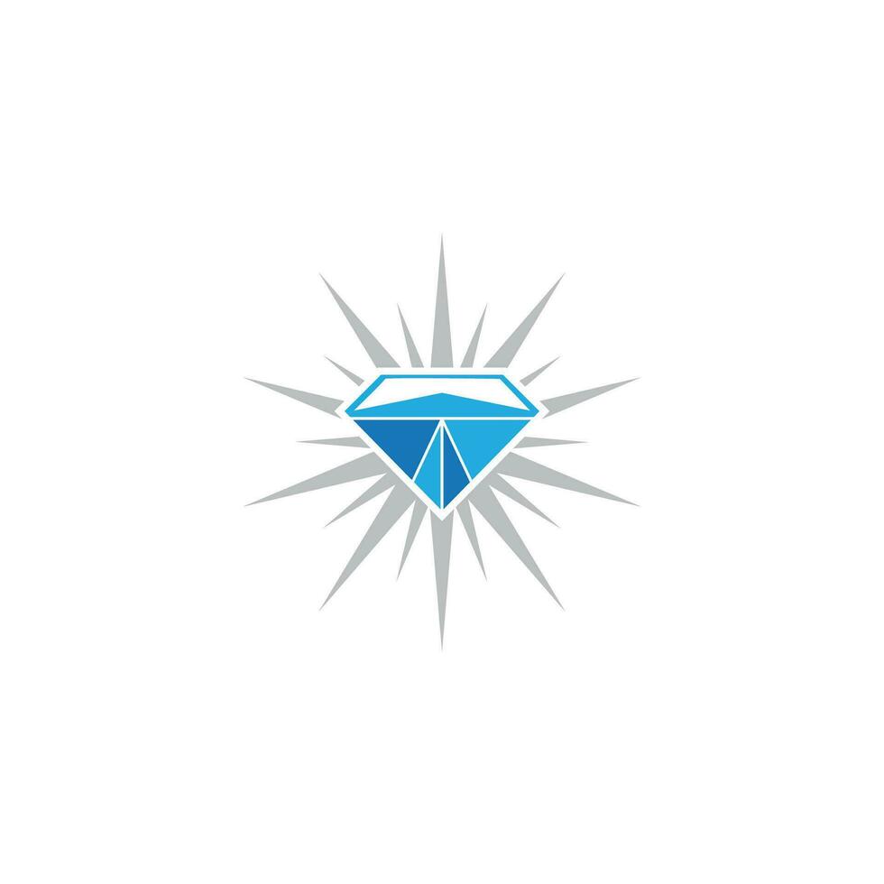 Smycken linje konst diamant logotyp ikon och symbol vektor