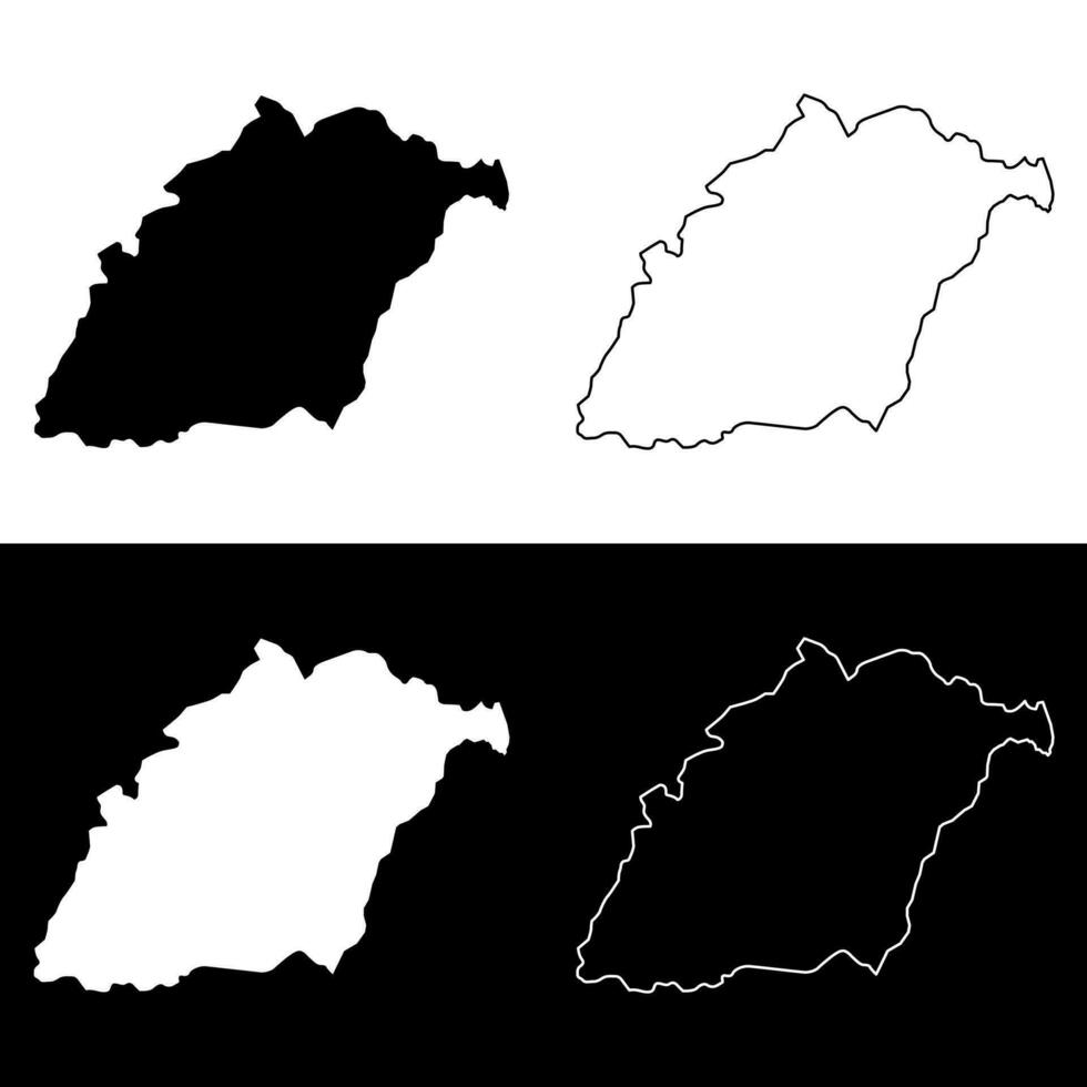 rutana provins Karta, administrativ division av burundi. vektor