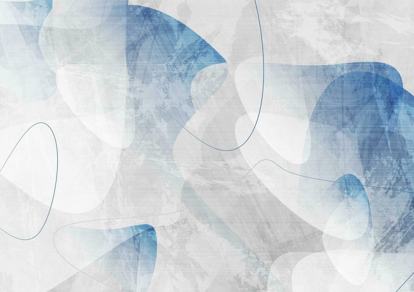 blå och grå grunge vågig former abstrakt bakgrund vektor