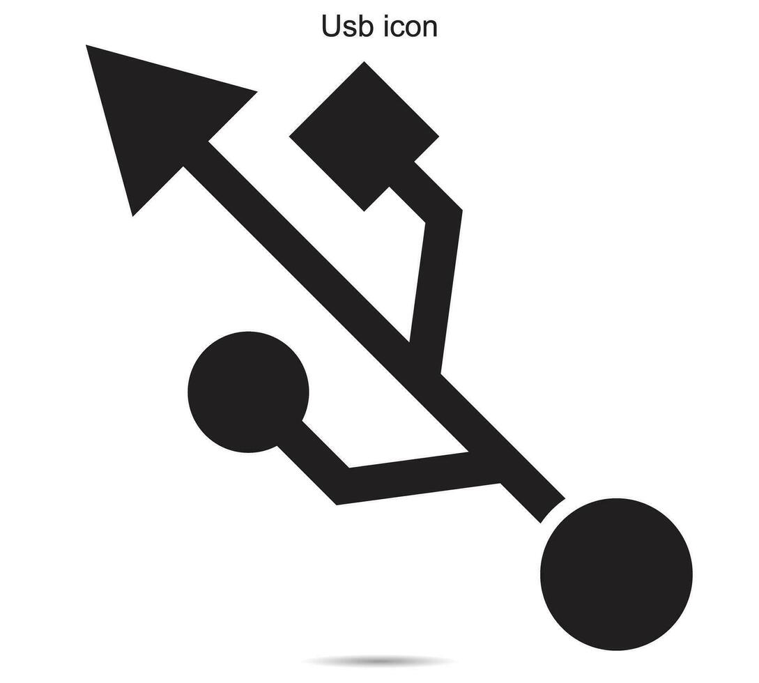 USB Symbol, Vektor Illustration