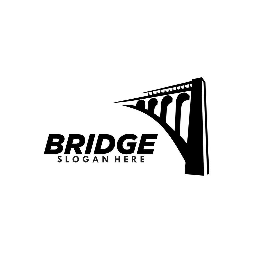 Brücke Logo Vektor Design Vorlage