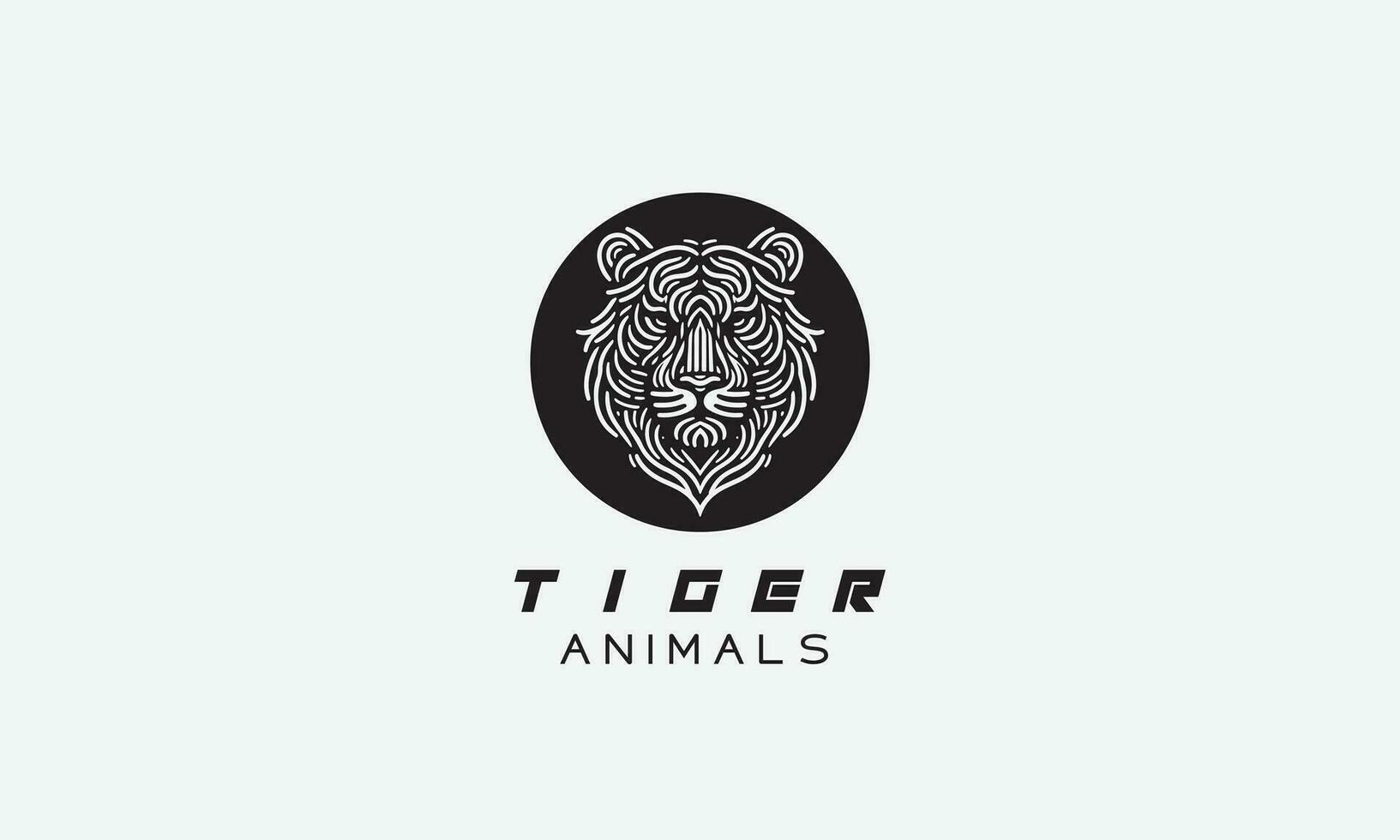 tiger vektor logotyp ikon design