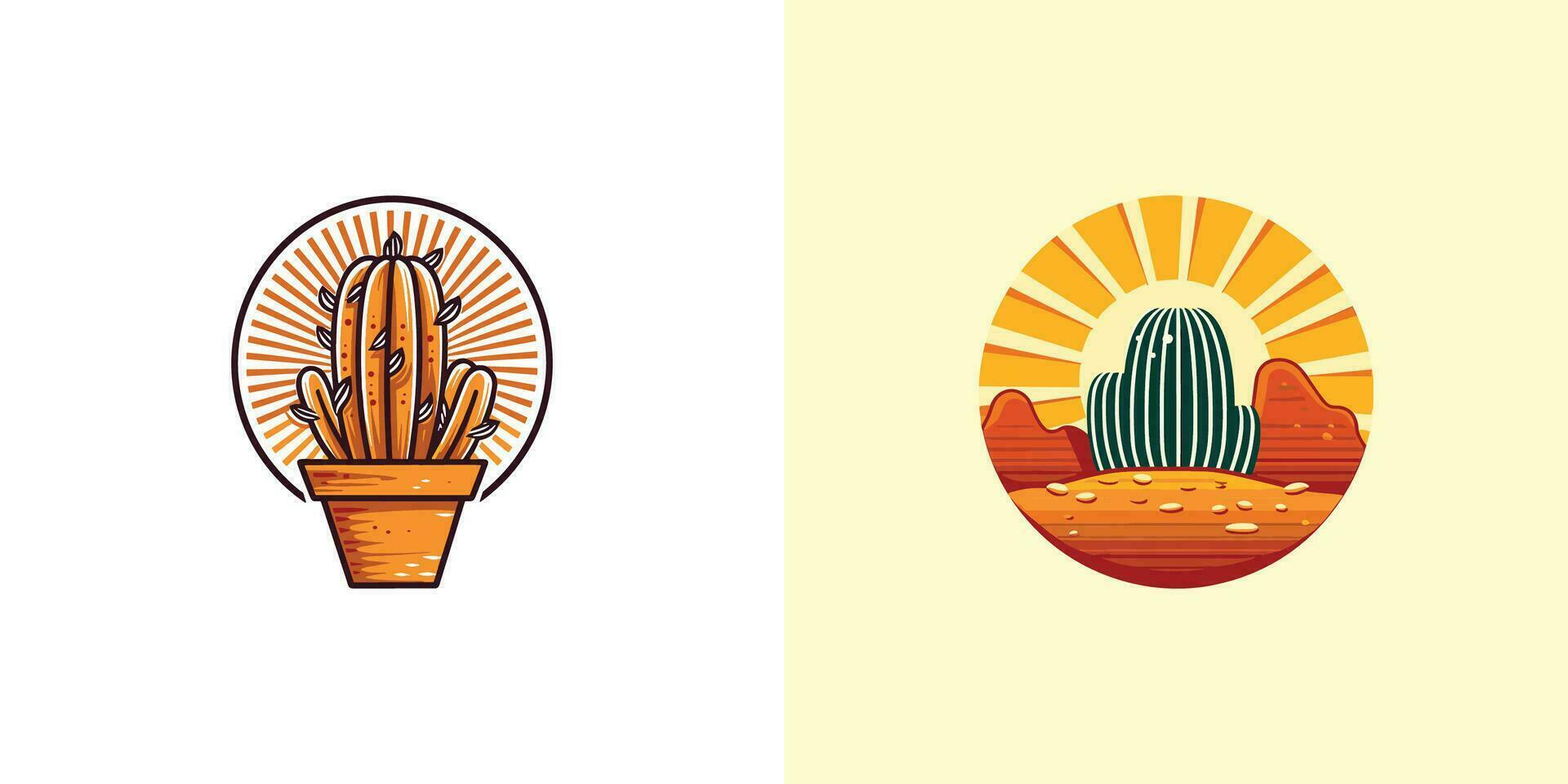 tunna kaktus vektor klämma konst illustration
