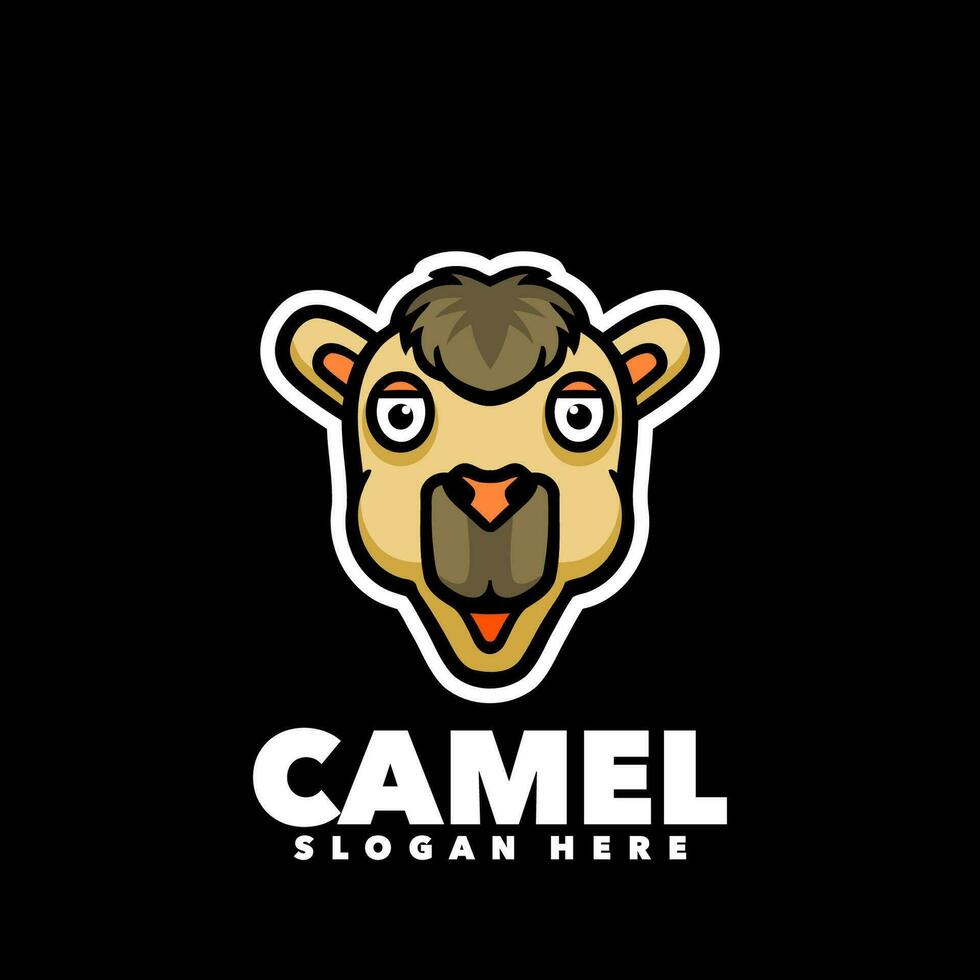 Kamel Karikatur Logo vektor
