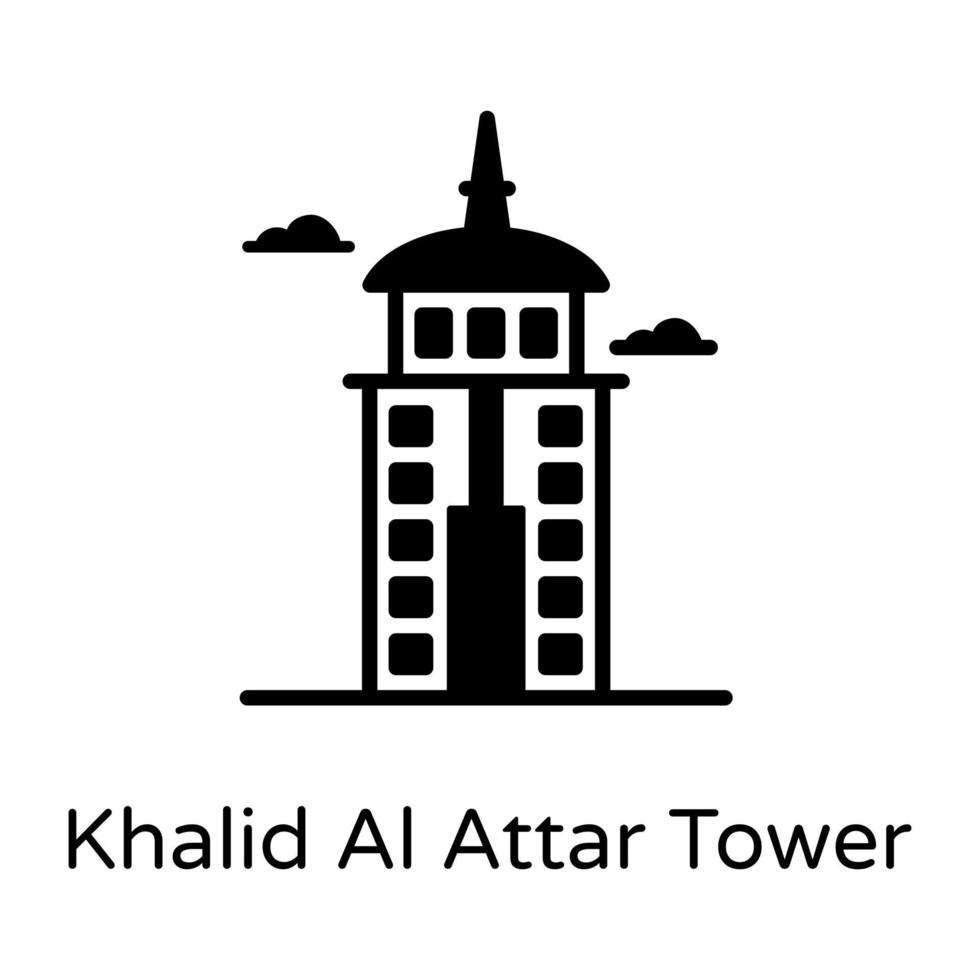 Khalid al Attar Turm vektor