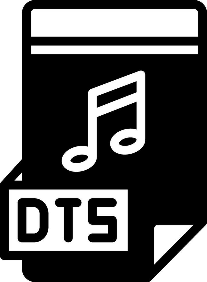 solide Symbol zum dts vektor