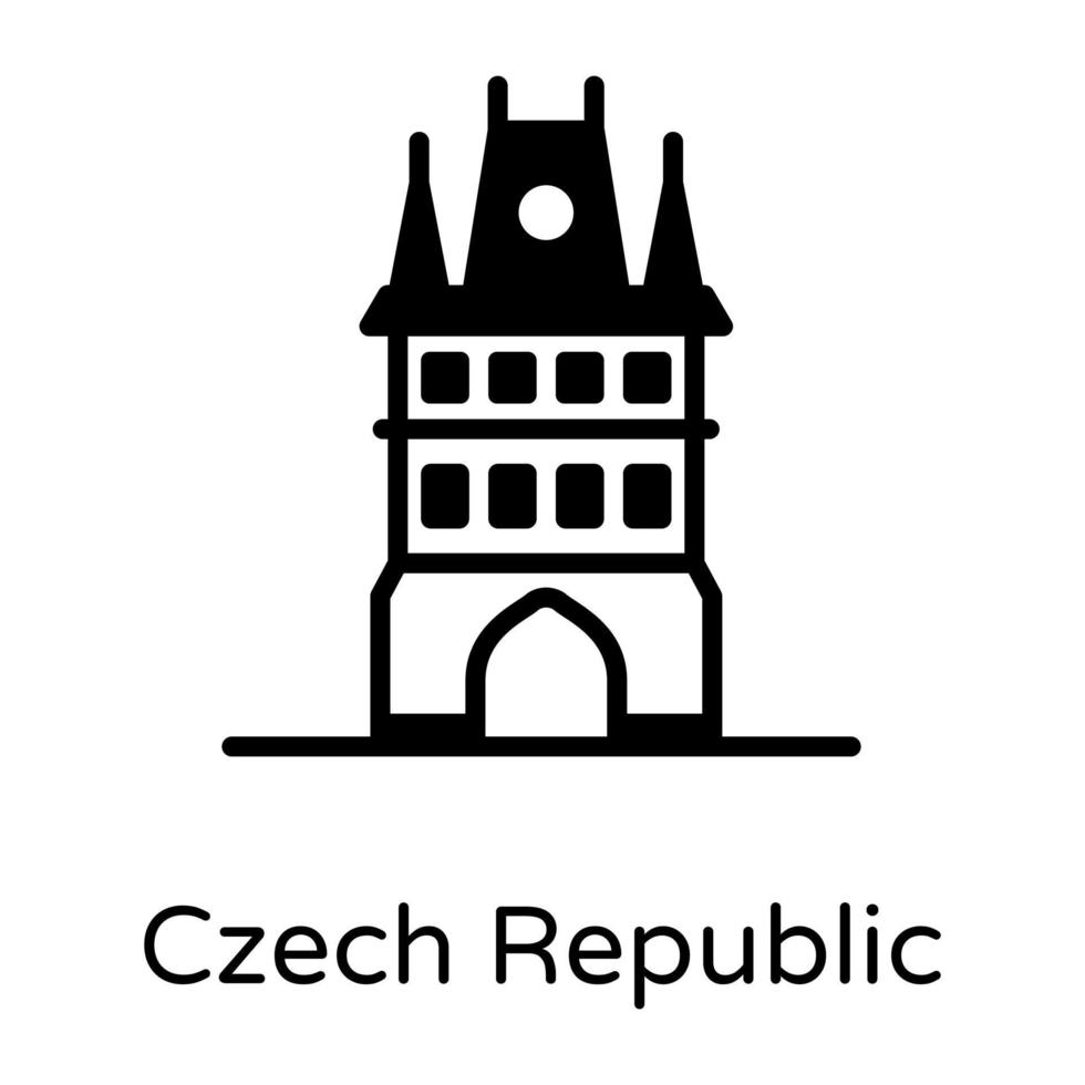 Tjeckiska monumentet vektor