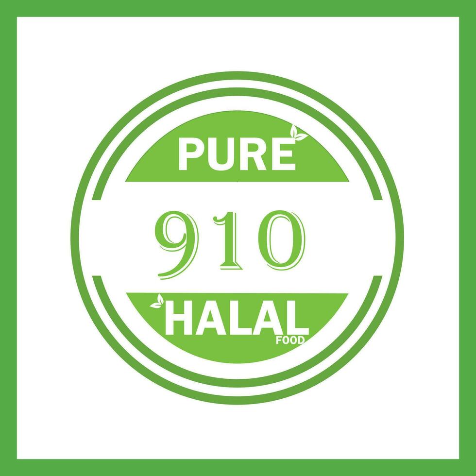 design med halal blad design 910 vektor