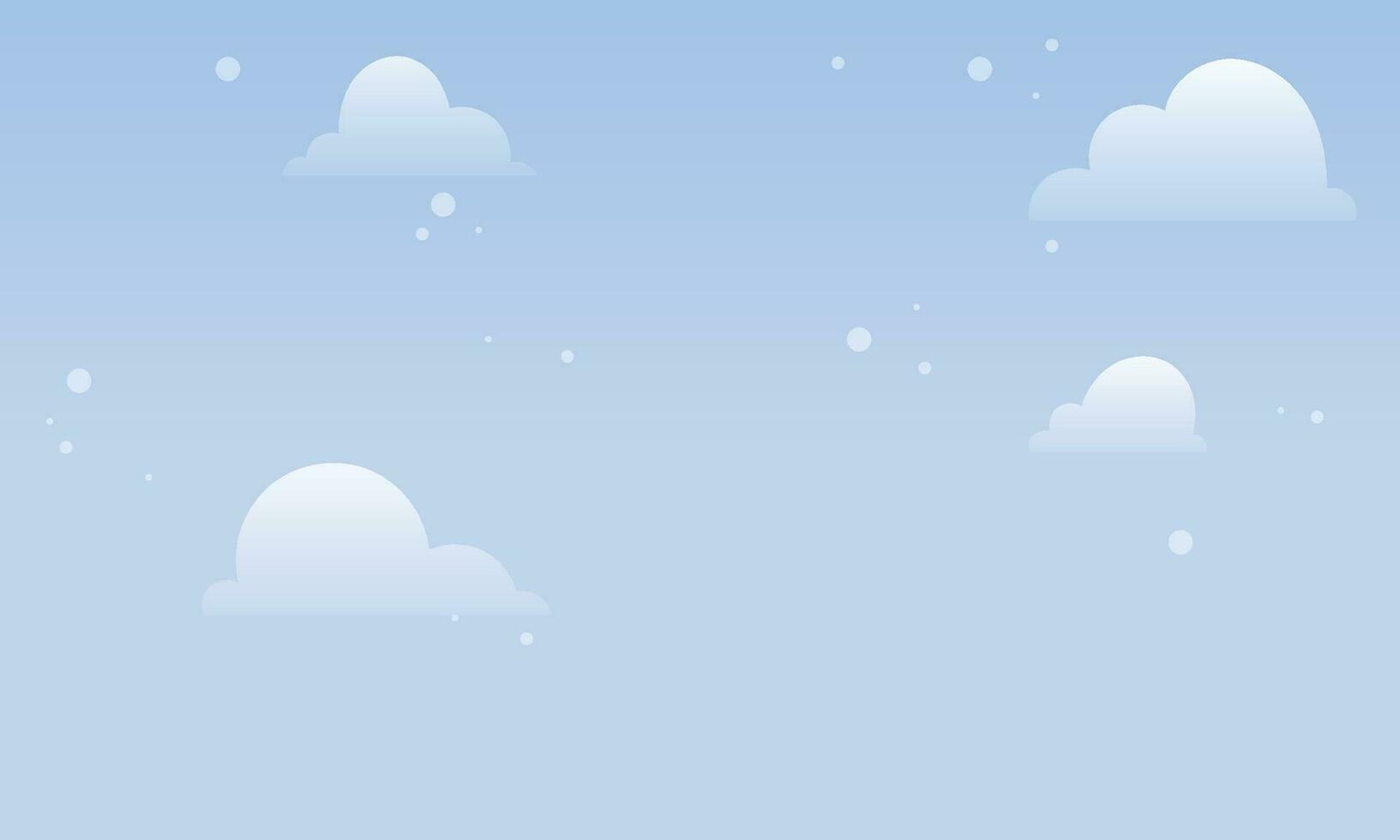 Vektor Blau Himmel mit Wolken Hintergrund elegant