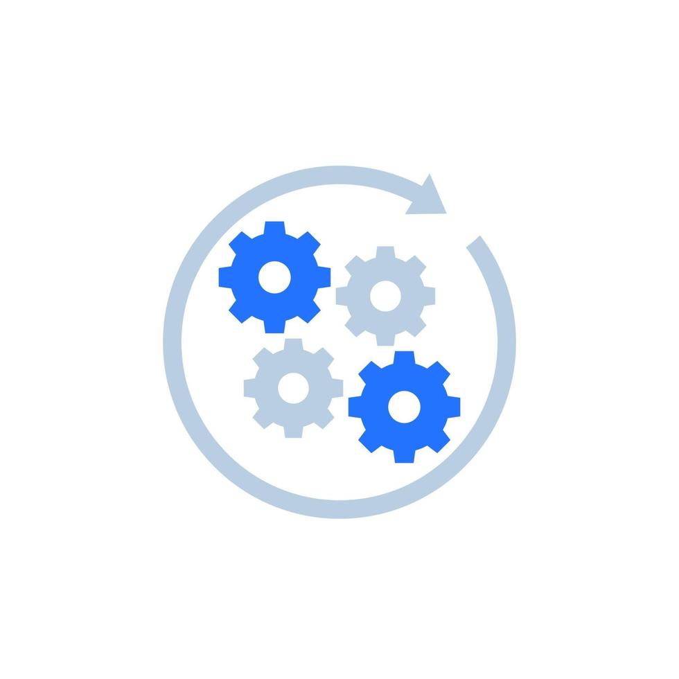 Betrieb, implementieren Sie ein Projektsymbol vektor