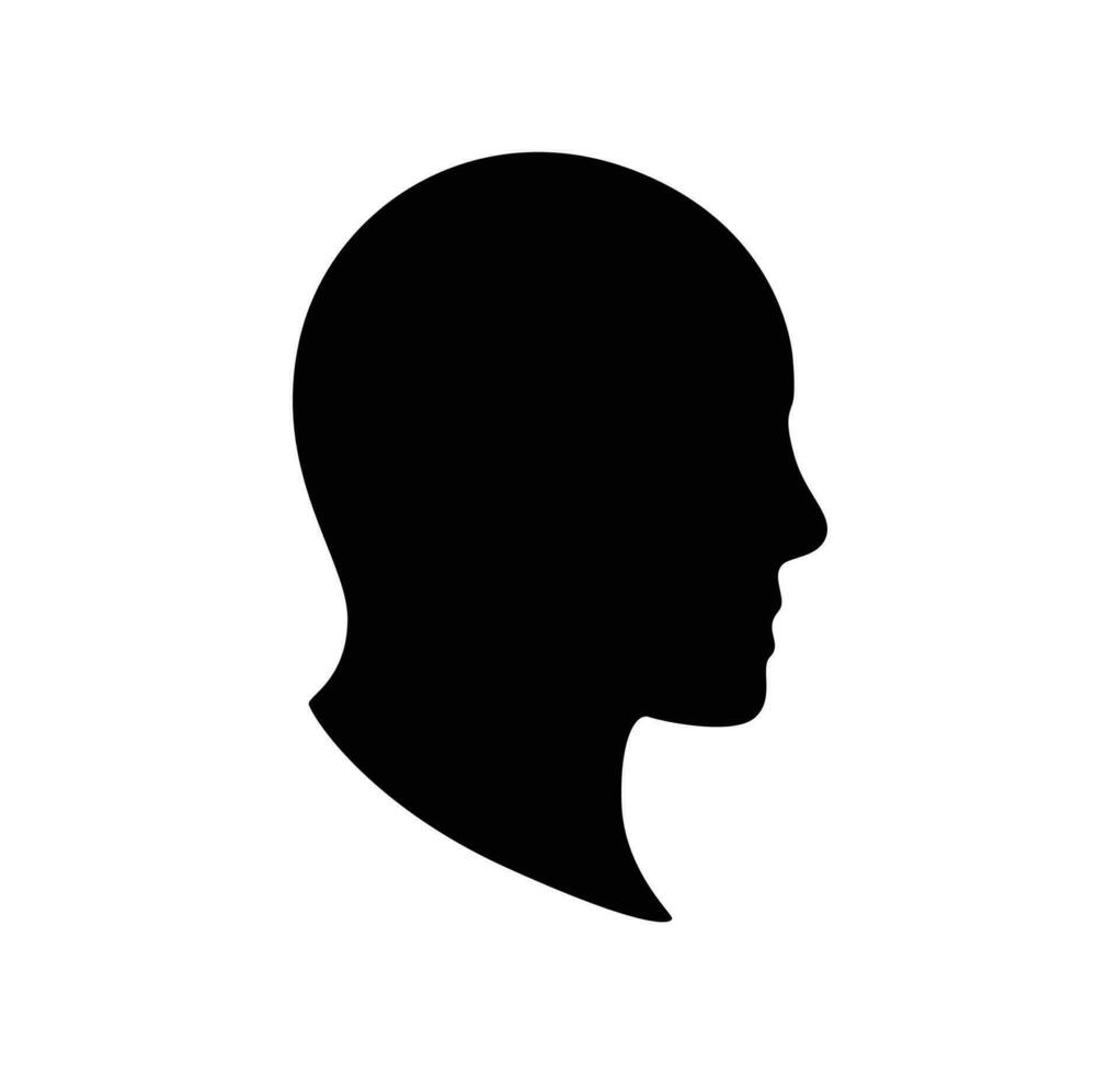 tecknad serie färgrik mänsklig smart dum huvud vektor platt illustration. transparent manlig profil med små och stor hjärna isolerat på vit bakgrund. dialog av annorlunda duktig tillstånd silhuett