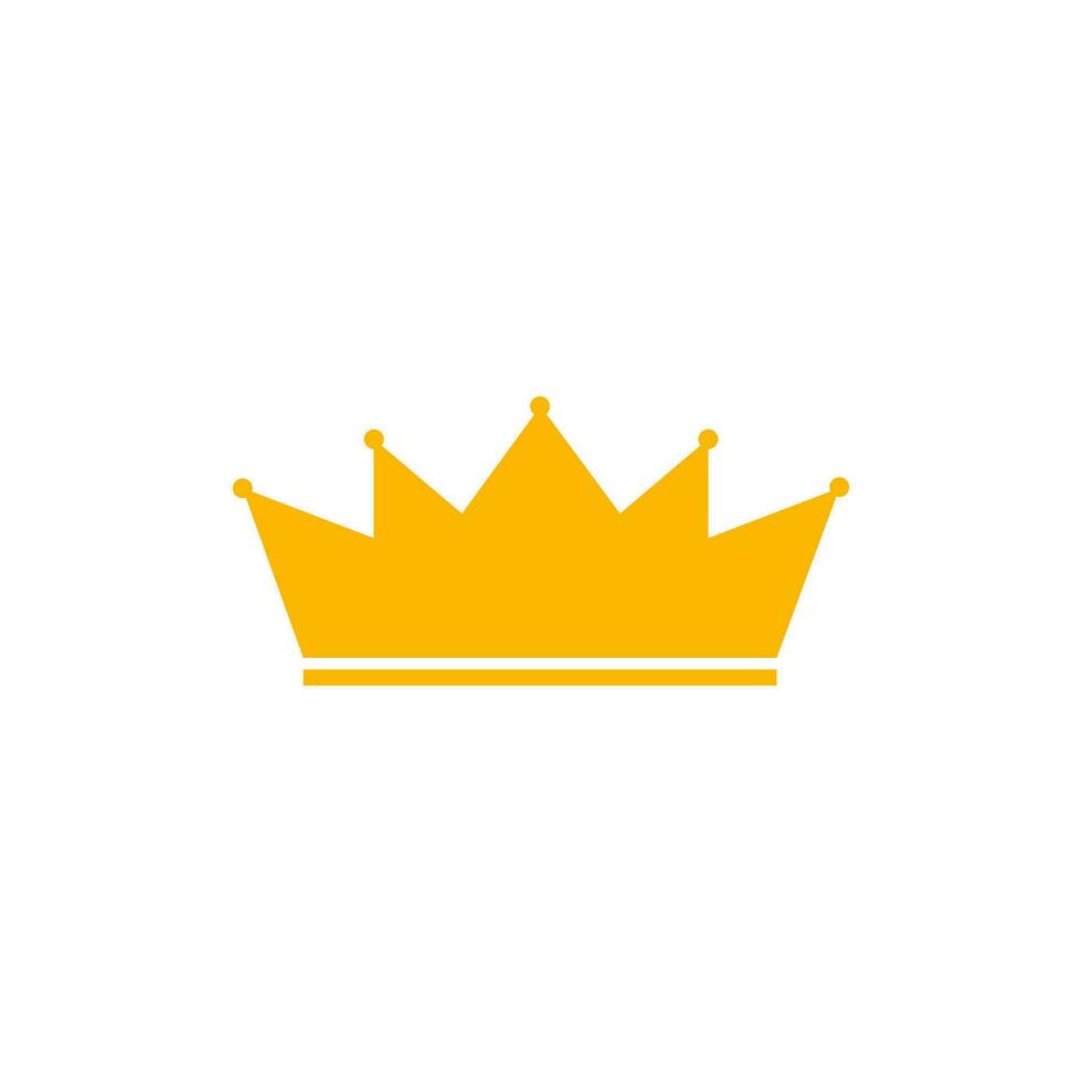 Gelb Kaiserliche Krone Symbol. Antiquität heraldisch Diadem von Lizenzgebühren und Leistung mit Luxus Dekoration im Jahrgang mittelalterlich Vektor Stil