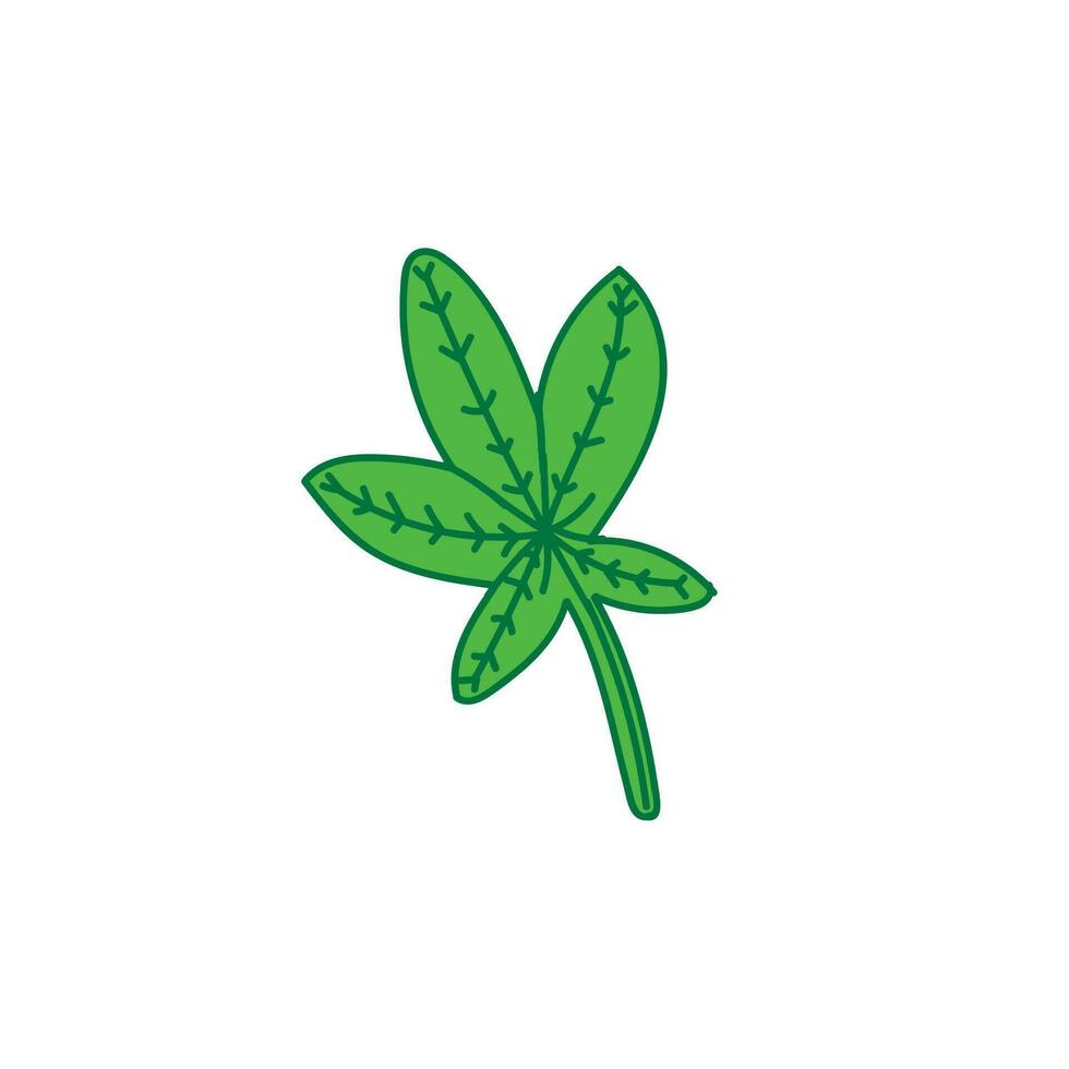 Cannabis Blatt Vektor Symbol. Marihuana legalisieren Symbol. Medizin Cannabis Zeichen, Kräuter- Natur organisch Pflanze. Hasch, Ganja cbd Rasta Indica Sativa Logo. eben Design isoliert auf Weiß