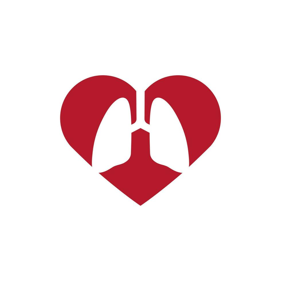 Lunge und Feuerstelle Symbol. medizinisch Vektor. Medizin Logo Design Vorlage zum Klinik. Herz Symbol isoliert vektor