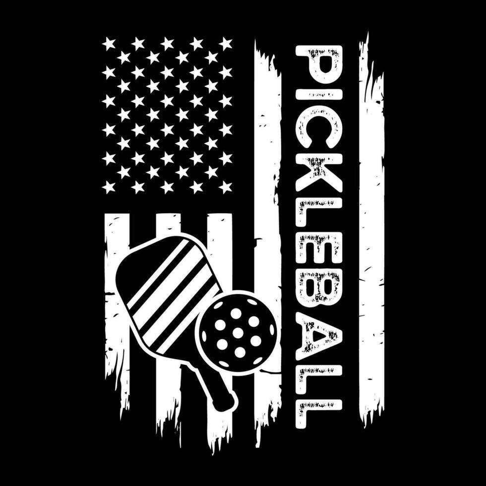 Pickleball T-Shirt Designs Vektor