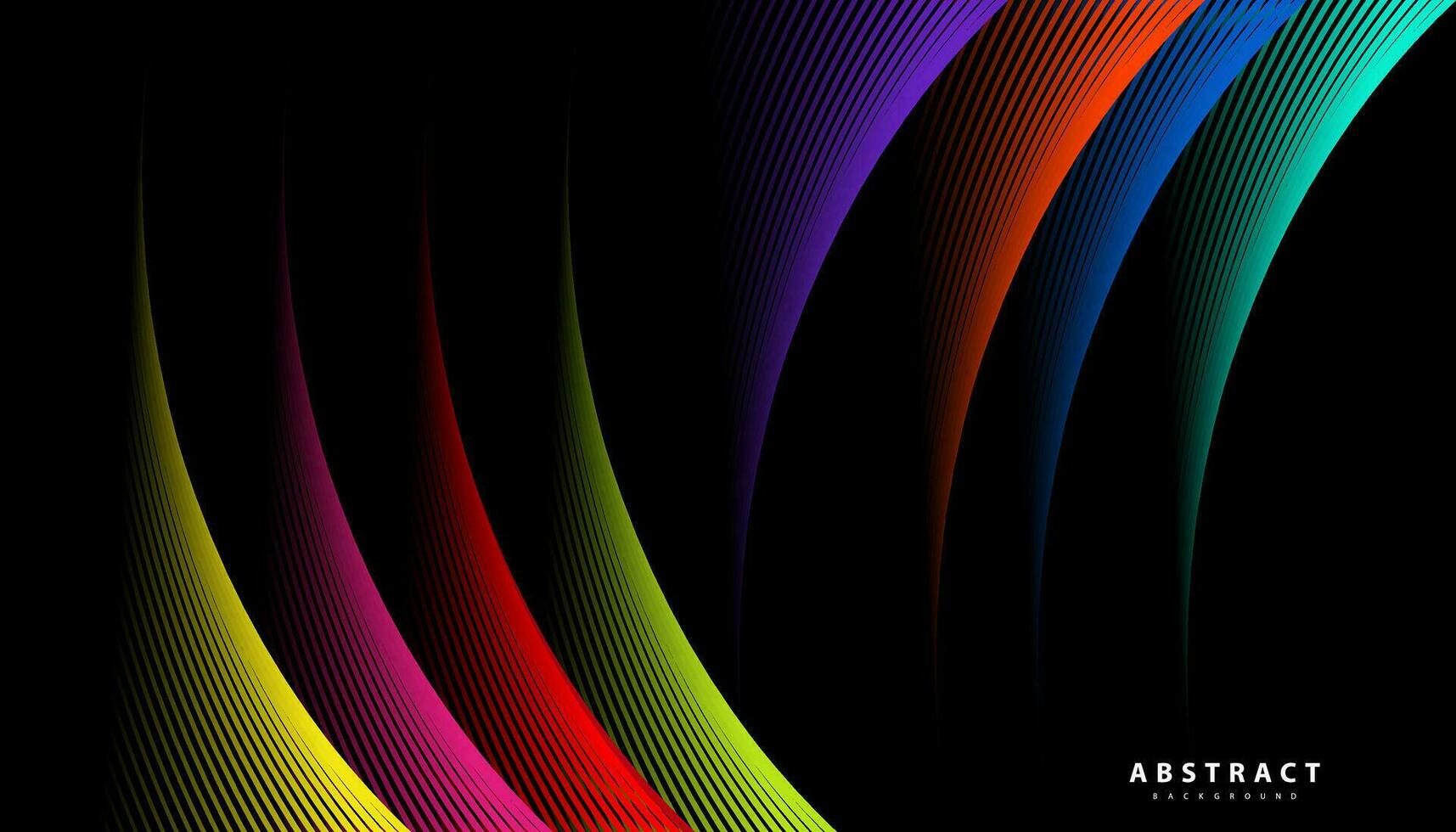 abstrakt bunt wellig Streifen Hintergrund. gebogen glatt Design. Design zum Ihre Ideen, Banner, Plakate, Poster, Tapete. eps10 Vektor Illustration.