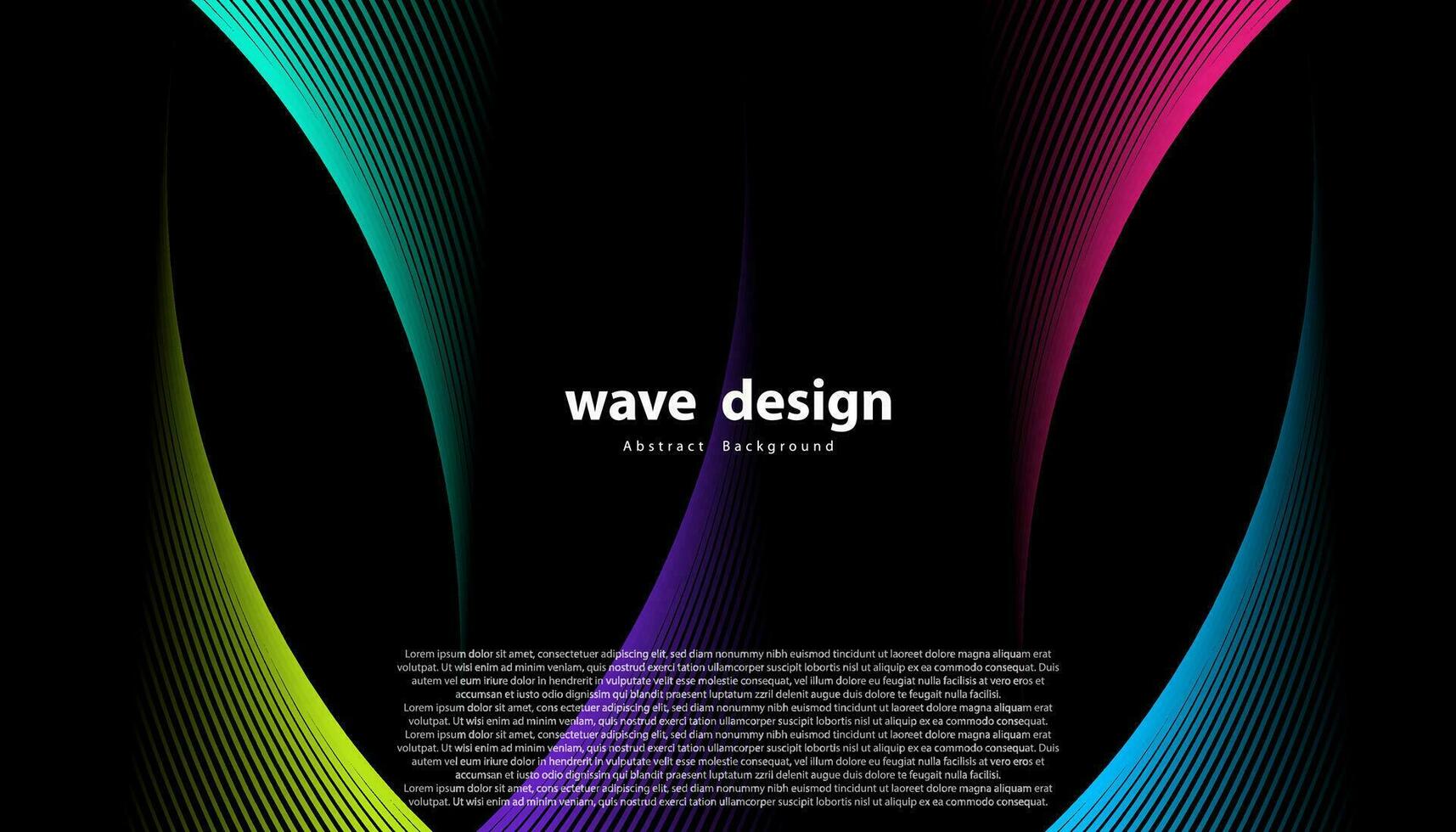 abstrakt bunt Welle Linie Vektor Hintergrund. Linie Kurve modern Design zum Ihre Ideen, Banner, Plakate, Plakate. eps10 Vektor Vorlage.