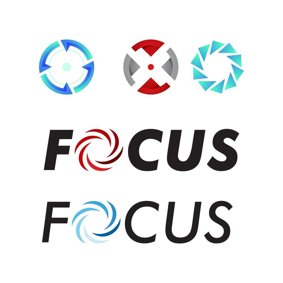 Fokus Symbol Vektor Illustration Design