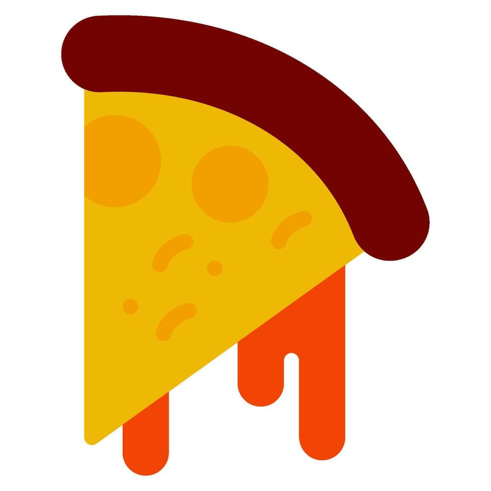snabbmat pizza ikon vektor