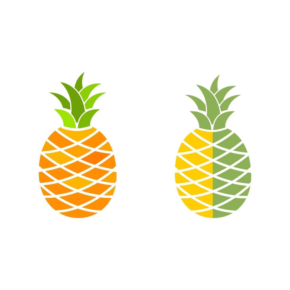 ananas frukt ikon mall vektor illustration