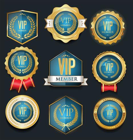 VIP-etikettsamling vektor