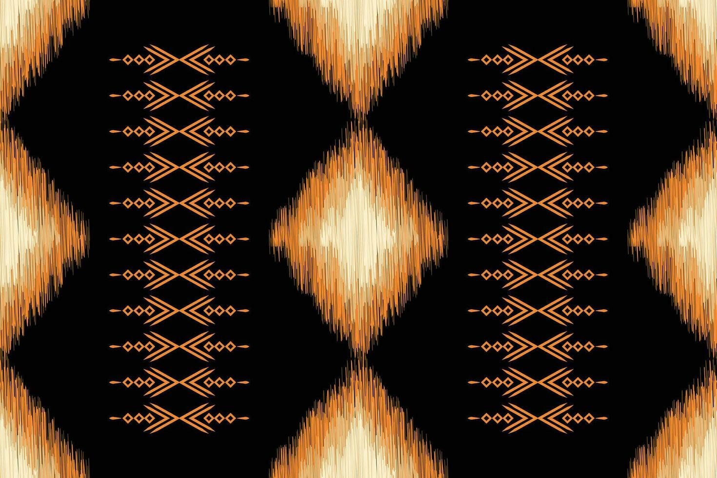 etnisk ikat tyg mönster geometrisk stil.afrikansk ikat broderi etnisk orientalisk mönster svart bakgrund. abstrakt, vektor, illustration.textur, kläder, ram, dekoration, matta, motiv. vektor