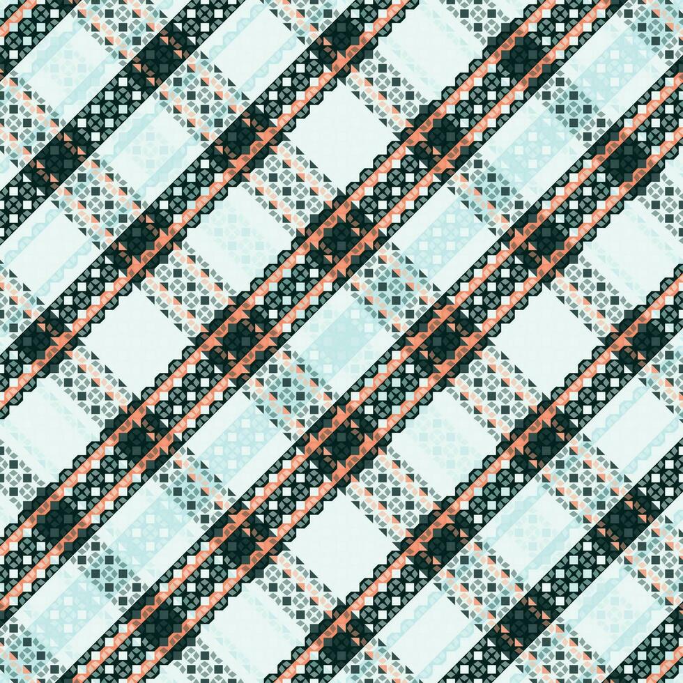 tartan rutigt mönster med textur och kaffe färg. vektor