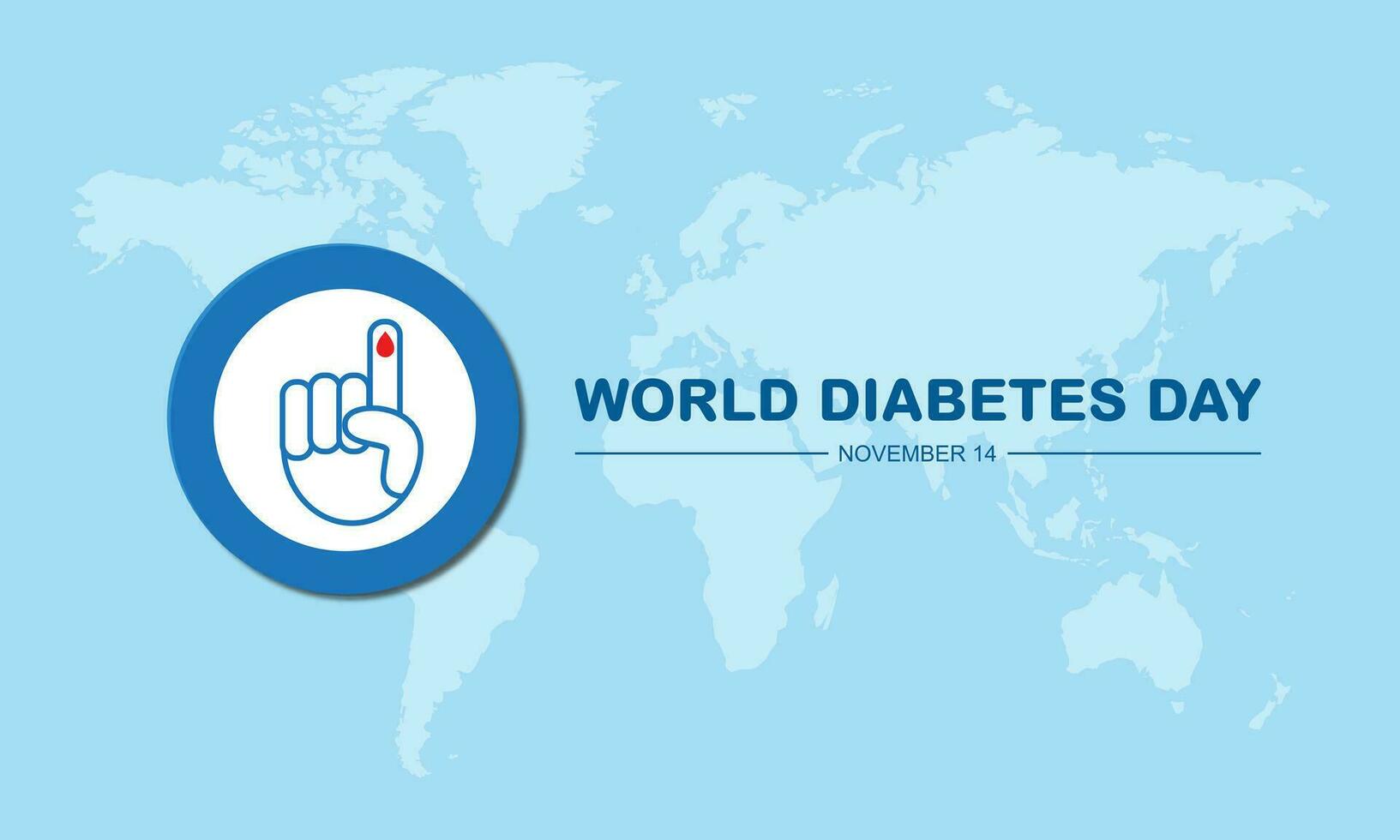 värld diabetes dag november 14 bakgrund vektor illustration