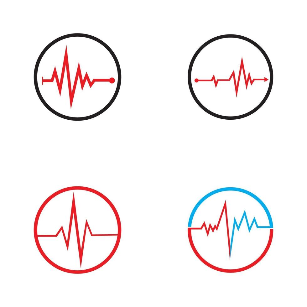 konst design hälsa medicinsk hjärtslag puls vektor