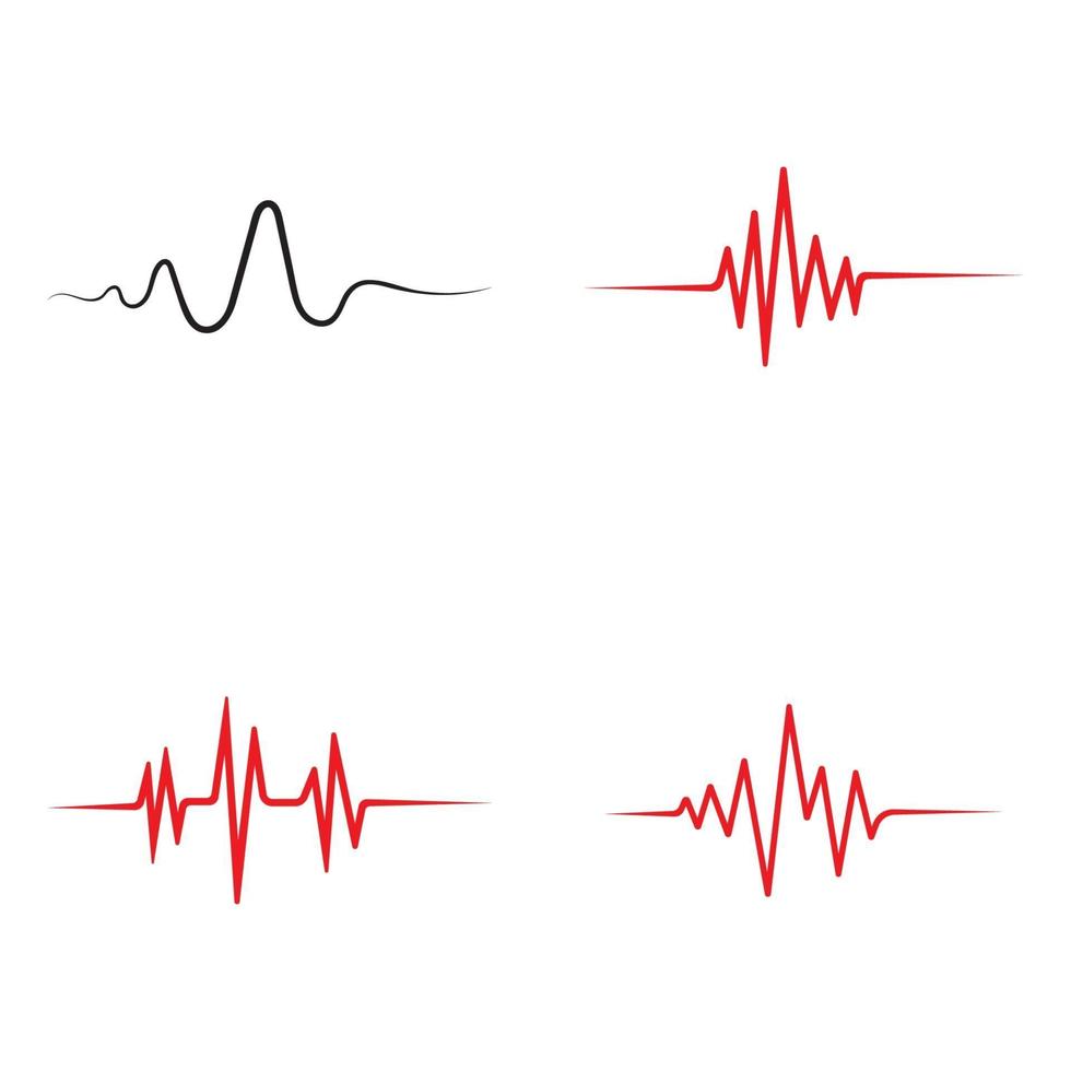 konst design hälsa medicinsk hjärtslag puls vektor