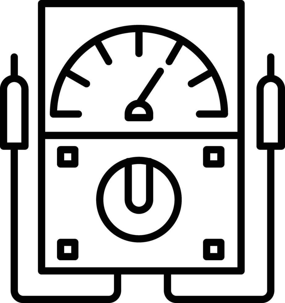 Voltmeter-Vektorsymbol vektor