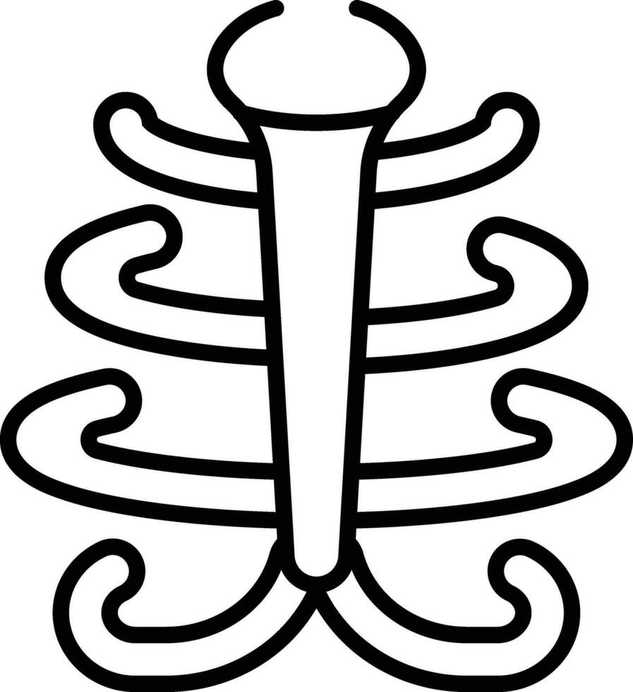 Rippe Käfig Vektor Symbol