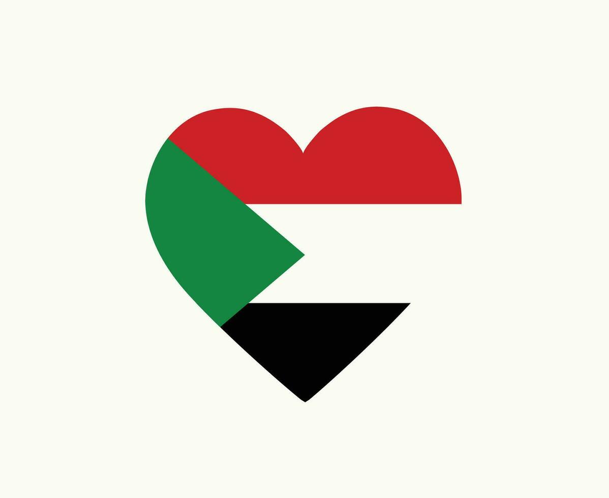 palestina flagga emblem hjärta mitten öst Land ikon vektor illustration abstrakt design element