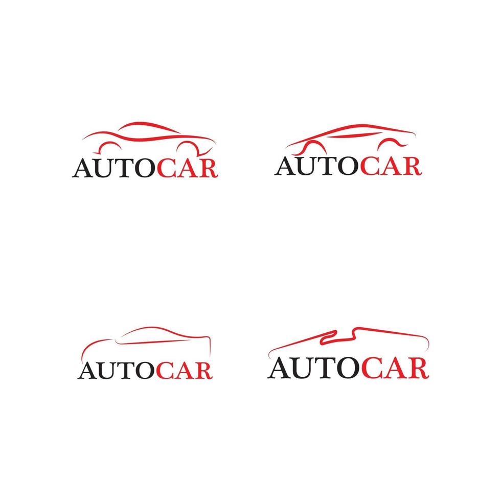 Auto-Silhouette-Logo-Vektor-Vorlage-Symbole vektor