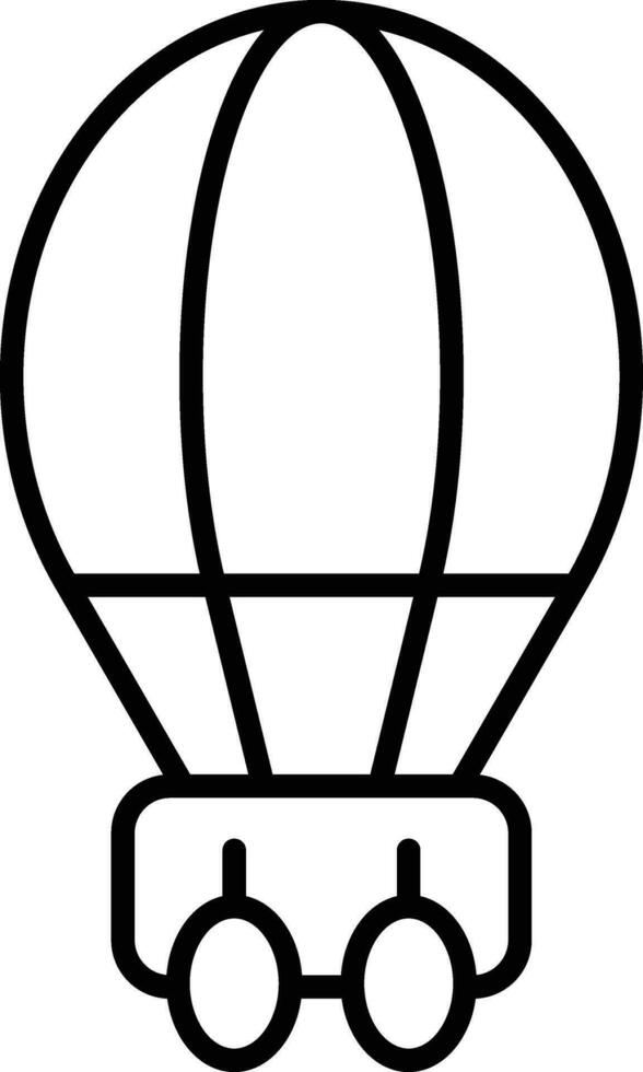 Ballon Reiten Vektor Symbol