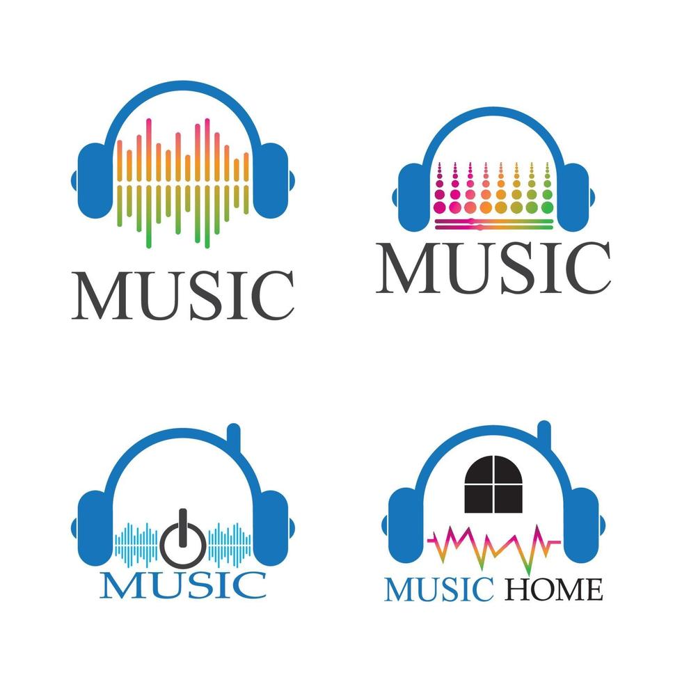 Musik Logo Symbol Vektor Design Illustration Vorlage