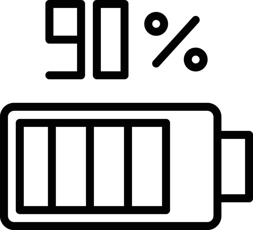 hoch Batterie Vektor Symbol