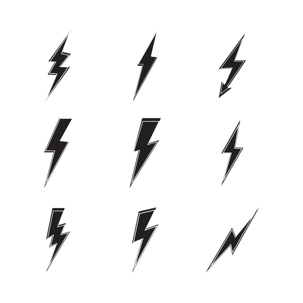 Blitz Blitz Strom Logo-Design-Vorlage vektor