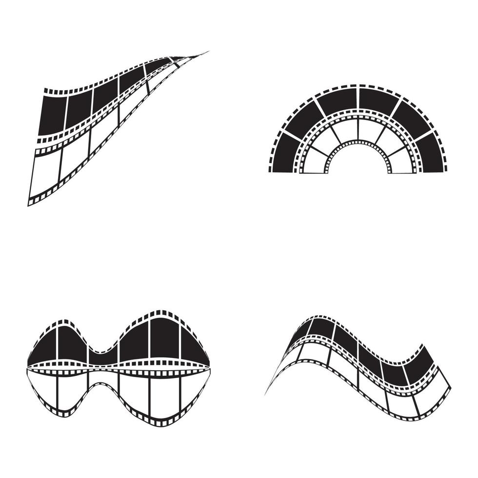 abstrakt filmikon vektor illustration formgivningsmall