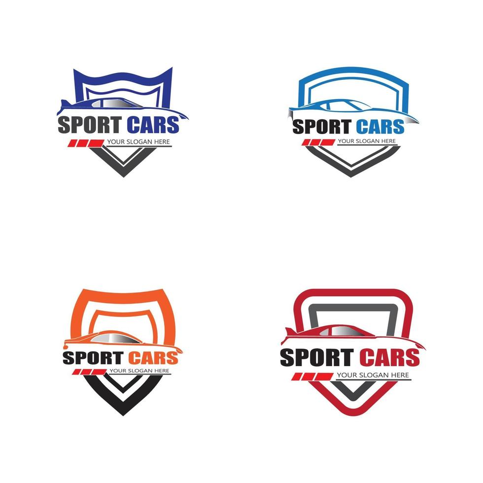 Sportwagen-Logo-Vorlagen-Design-Vektor vektor