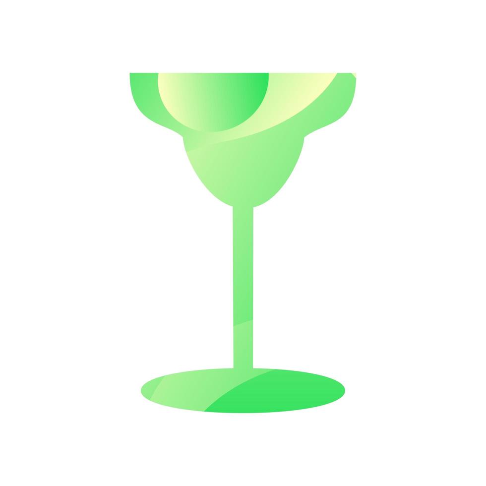 Margarita-Glas zum Trinken von Alkohol-Symbolvektor vektor