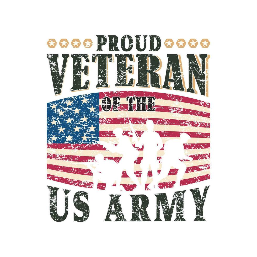 USA veteraner dag t skjorta design. veteraner dag är en statlig Semester i de förenad stater observerats årligen på november 11, för uppfyllande militär veteraner av de förenad stater väpnad krafter. USA t skjorta vektor