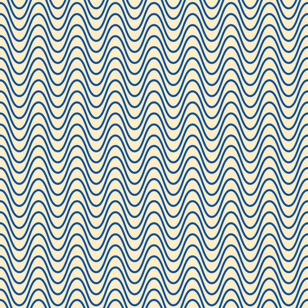 abstrakt sömlös mönster med vågig rader. vektor illustration av vågor. bakgrund med optisk illusion. textur med böjd och snurrande geometrisk rader i rad.