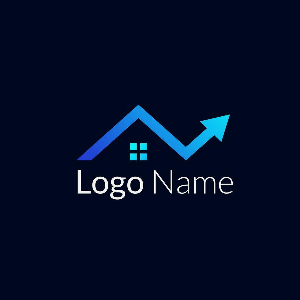 modernes Logo-Design für Immobilien vektor