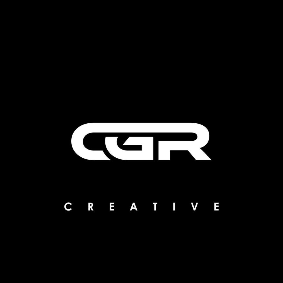 cgr brev första logotyp design mall vektor illustration