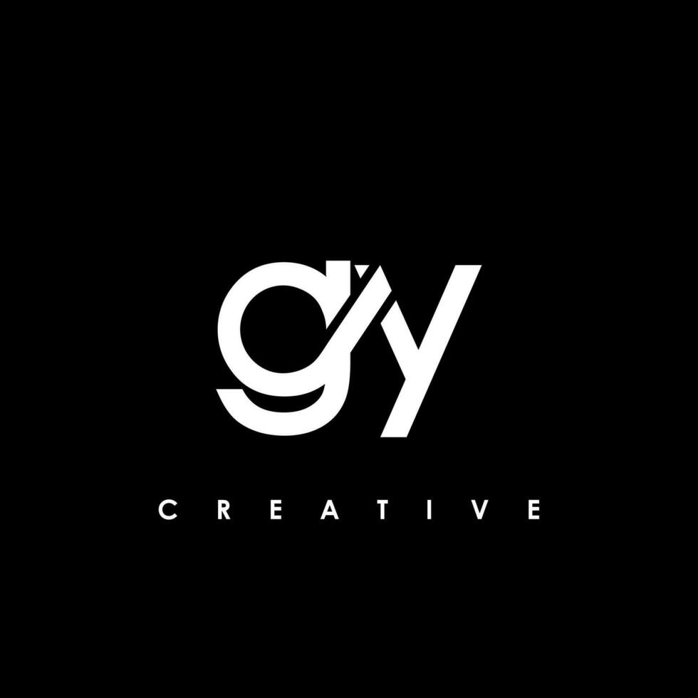 gy Brief Initiale Logo Design Vorlage Vektor Illustration