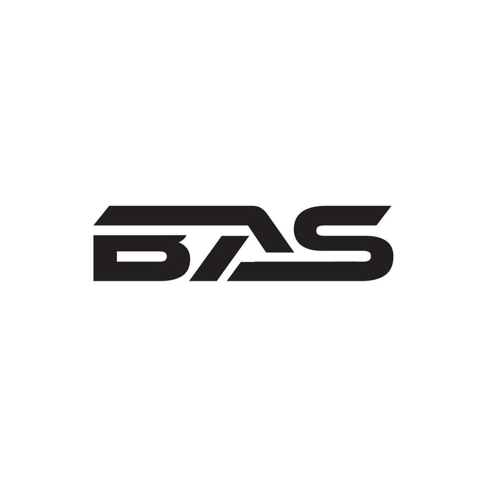 bas Brief Initiale Logo Design Vorlage Vektor Illustration