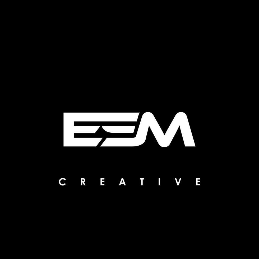 esm Brief Initiale Logo Design Vorlage Vektor Illustration